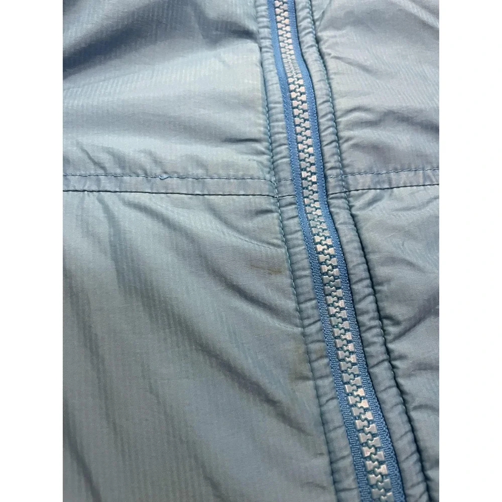 The North Face Jacket Mens Medium Blue Black‎ Quilted Insulated Full Zip Hiking